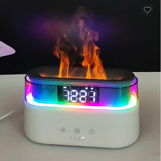 Elegant Simulation Flame Humidifier With Timer