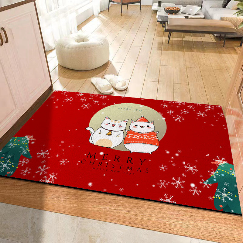 Christmas Holiday Atmosphere Non-slip Mat