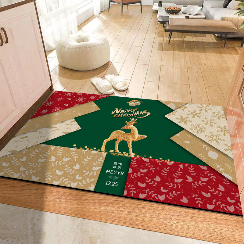 Christmas Holiday Atmosphere Non-slip Mat