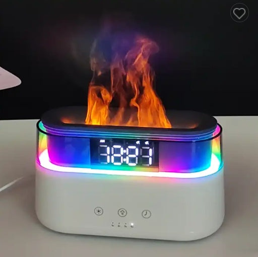 Elegant Simulation Flame Humidifier With Timer