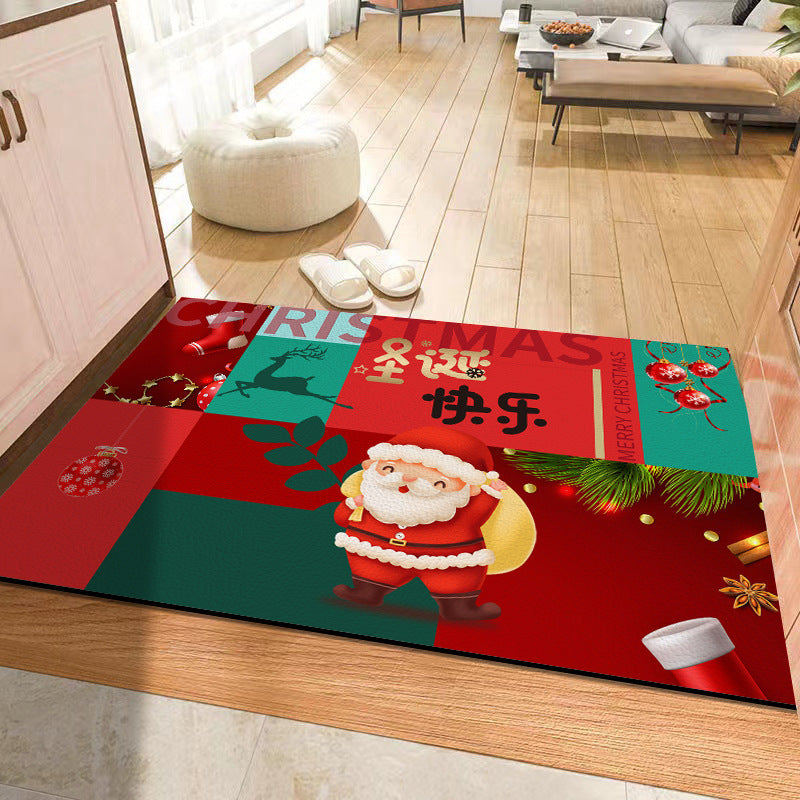 Christmas Holiday Atmosphere Non-slip Mat