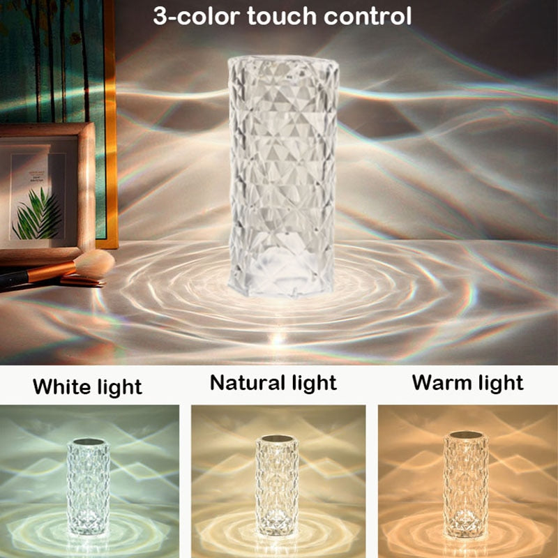 DIAMOND ROMANTIC CRYSTAL LAMP