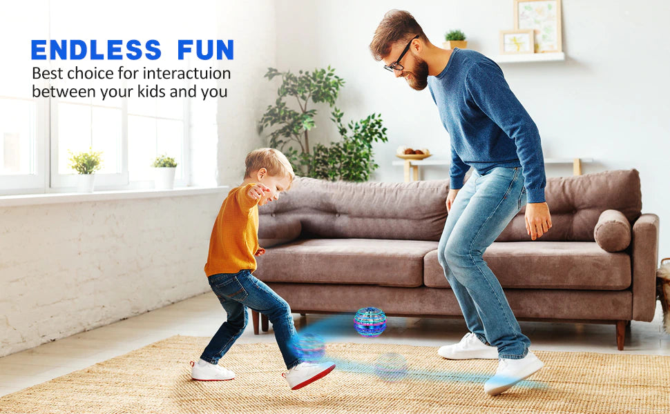 Noel LED Flying Spinning Orb Drone