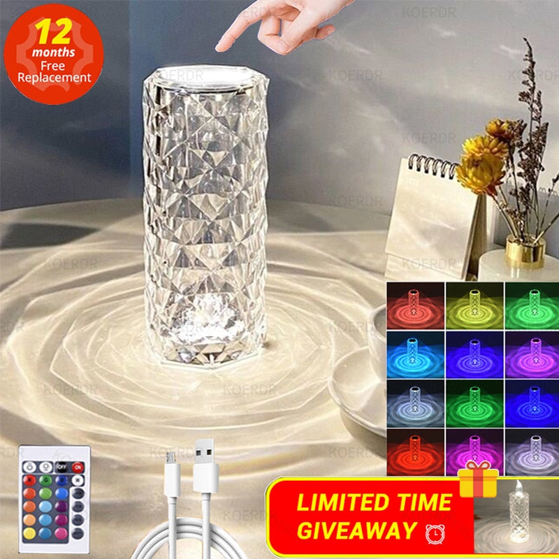 DIAMOND ROMANTIC CRYSTAL LAMP