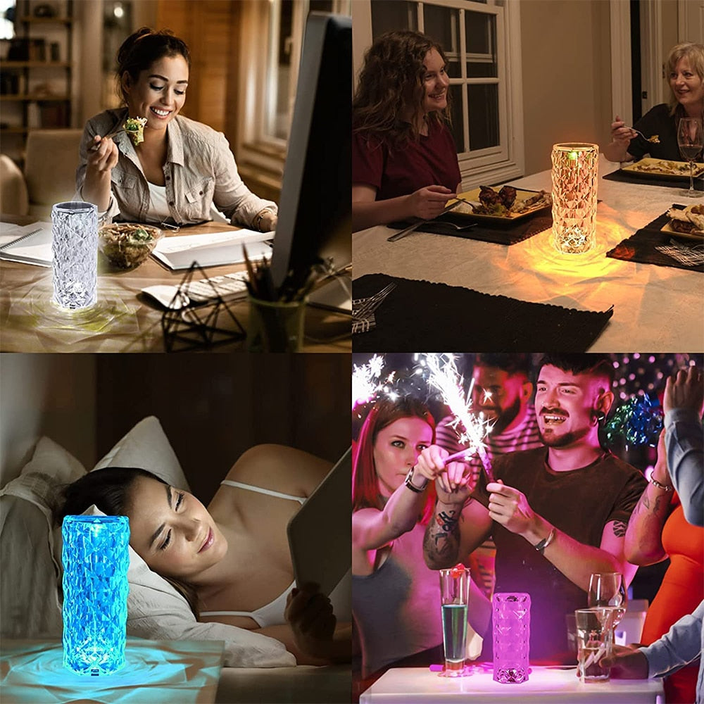 DIAMOND ROMANTIC CRYSTAL LAMP