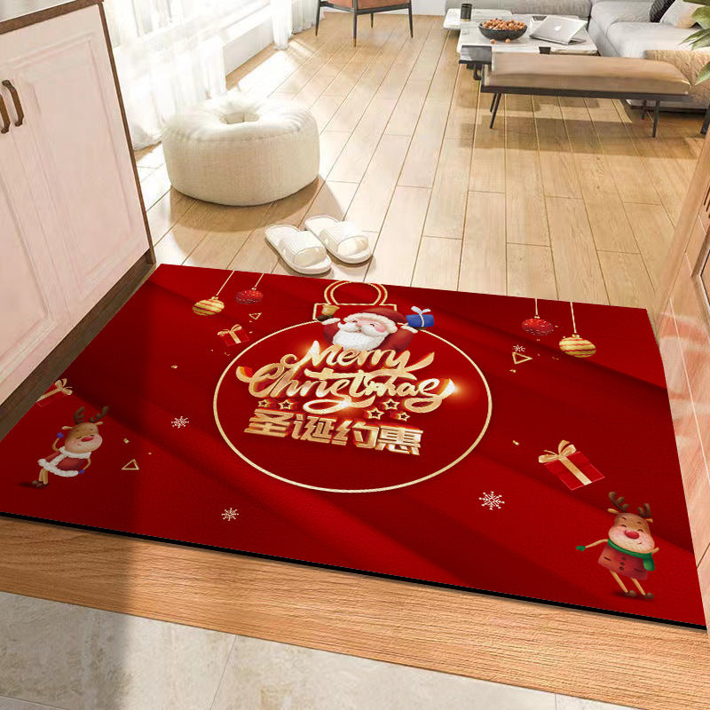 Christmas Holiday Atmosphere Non-slip Mat