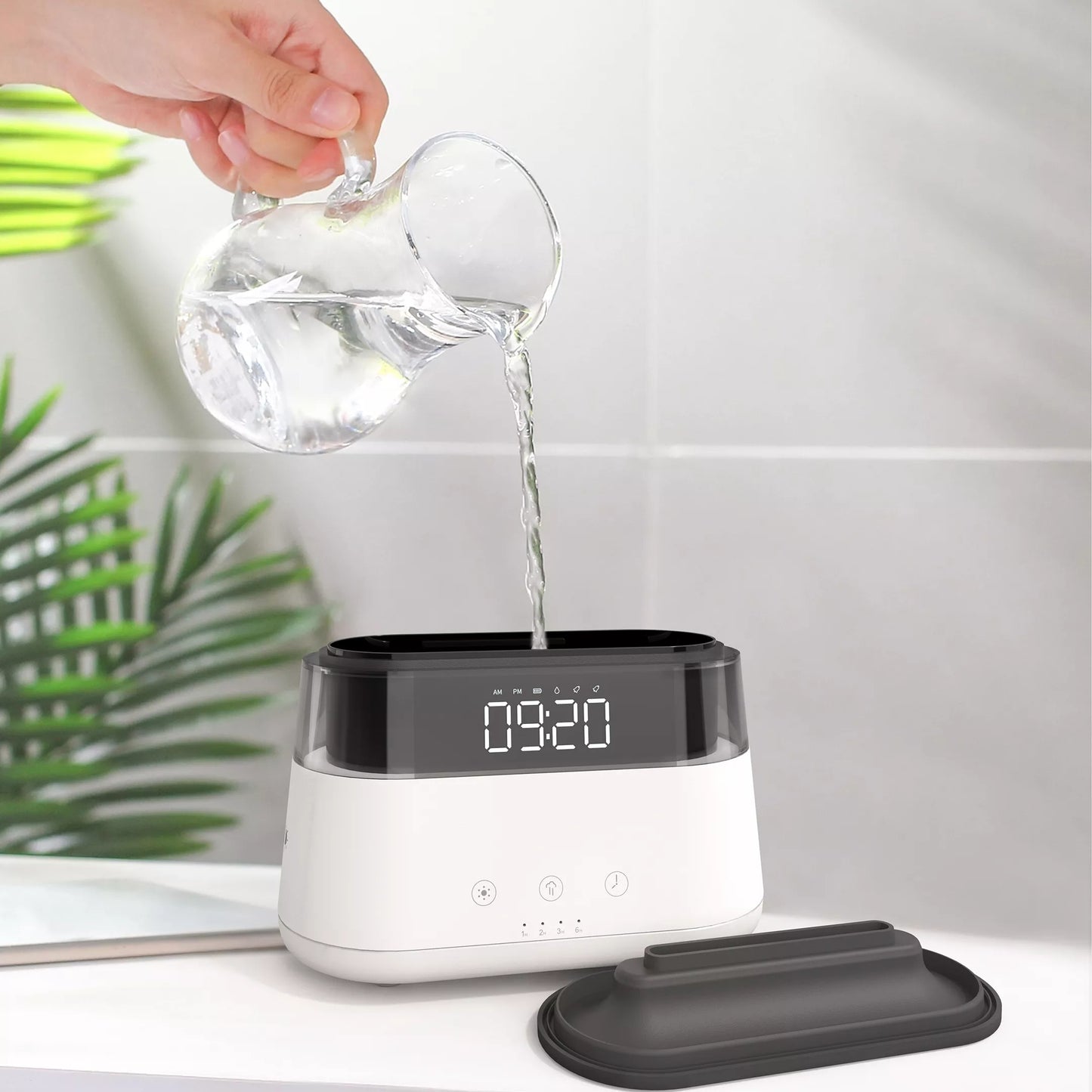 Elegant Simulation Flame Humidifier With Timer