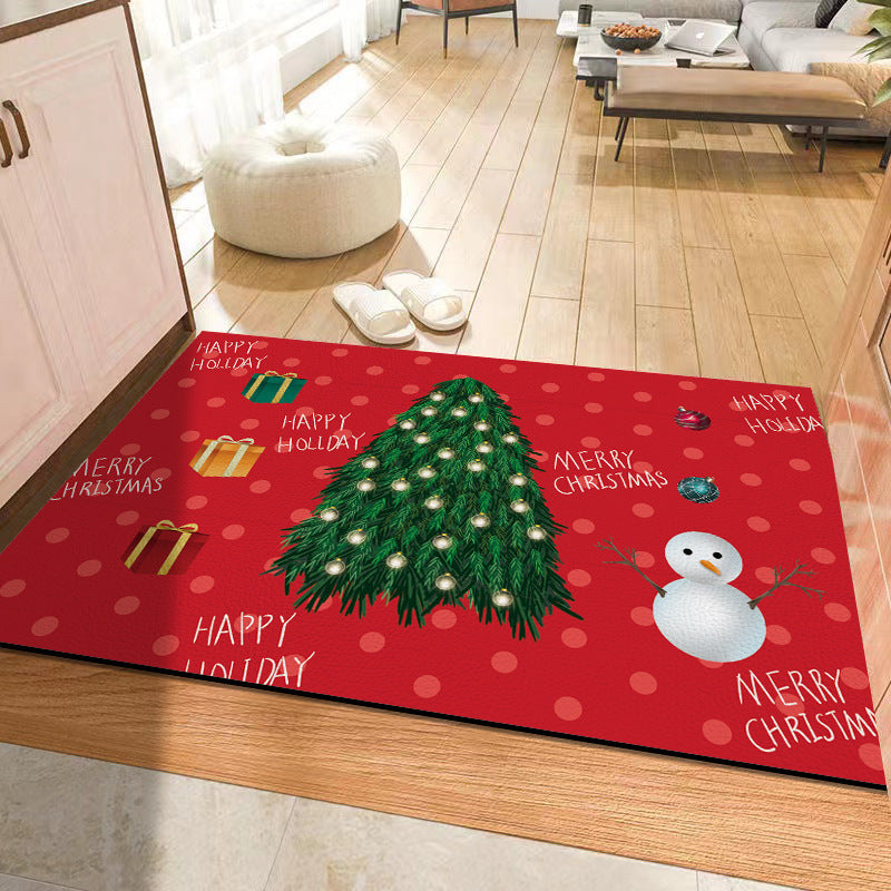 Christmas Holiday Atmosphere Non-slip Mat