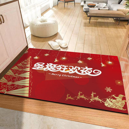 Christmas Holiday Atmosphere Non-slip Mat