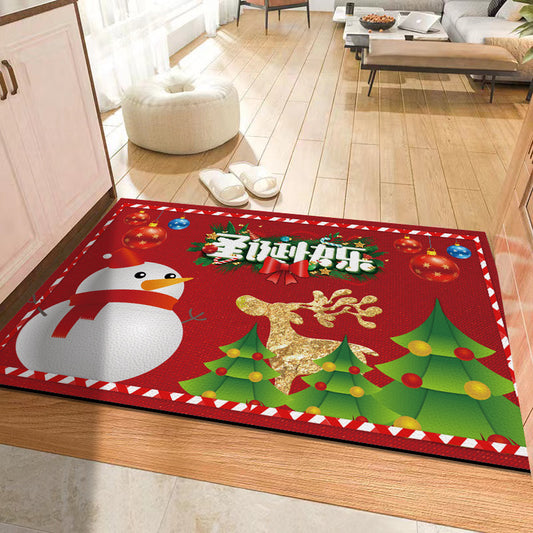 Christmas Holiday Atmosphere Non-slip Mat