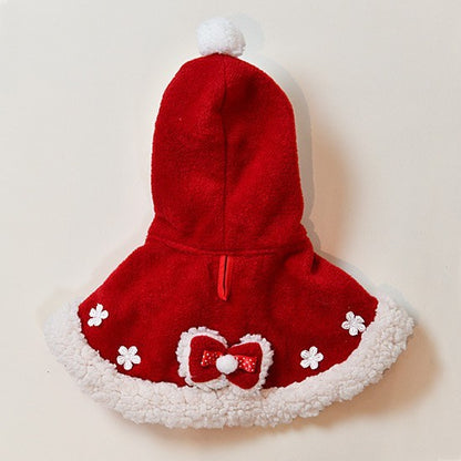 Pet Dog Christmas Holiday Cloak