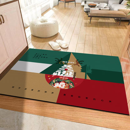 Christmas Holiday Atmosphere Non-slip Mat