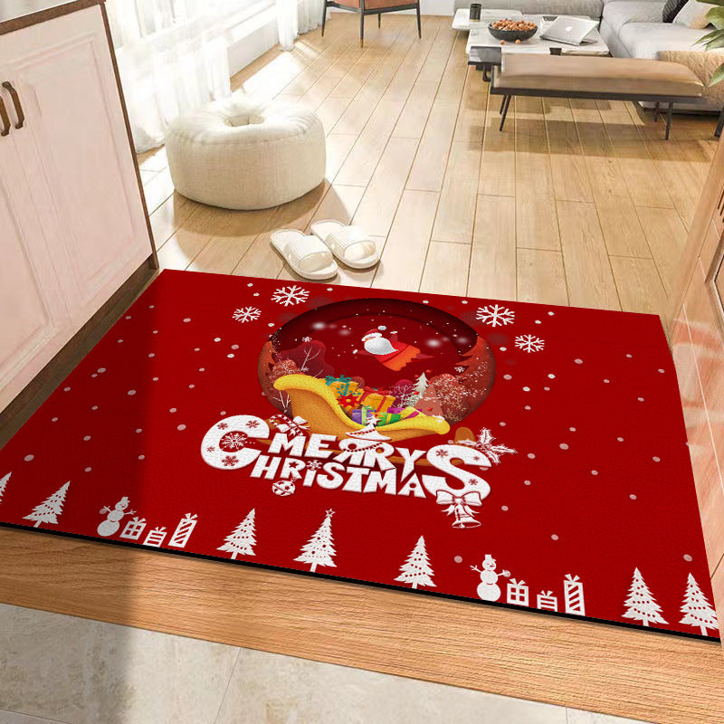 Christmas Holiday Atmosphere Non-slip Mat