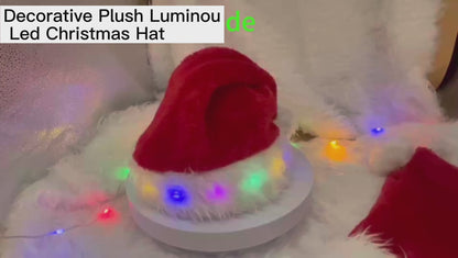 Christmas LED Light Plush Hat